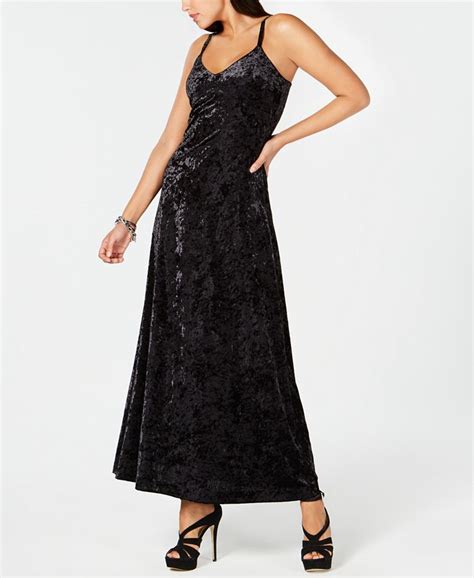 michael kors crushed velvet maxi dress|Women's Designer Dresses .